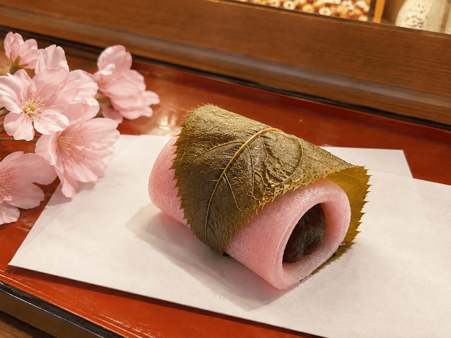 岡埜製菓店の桜餅